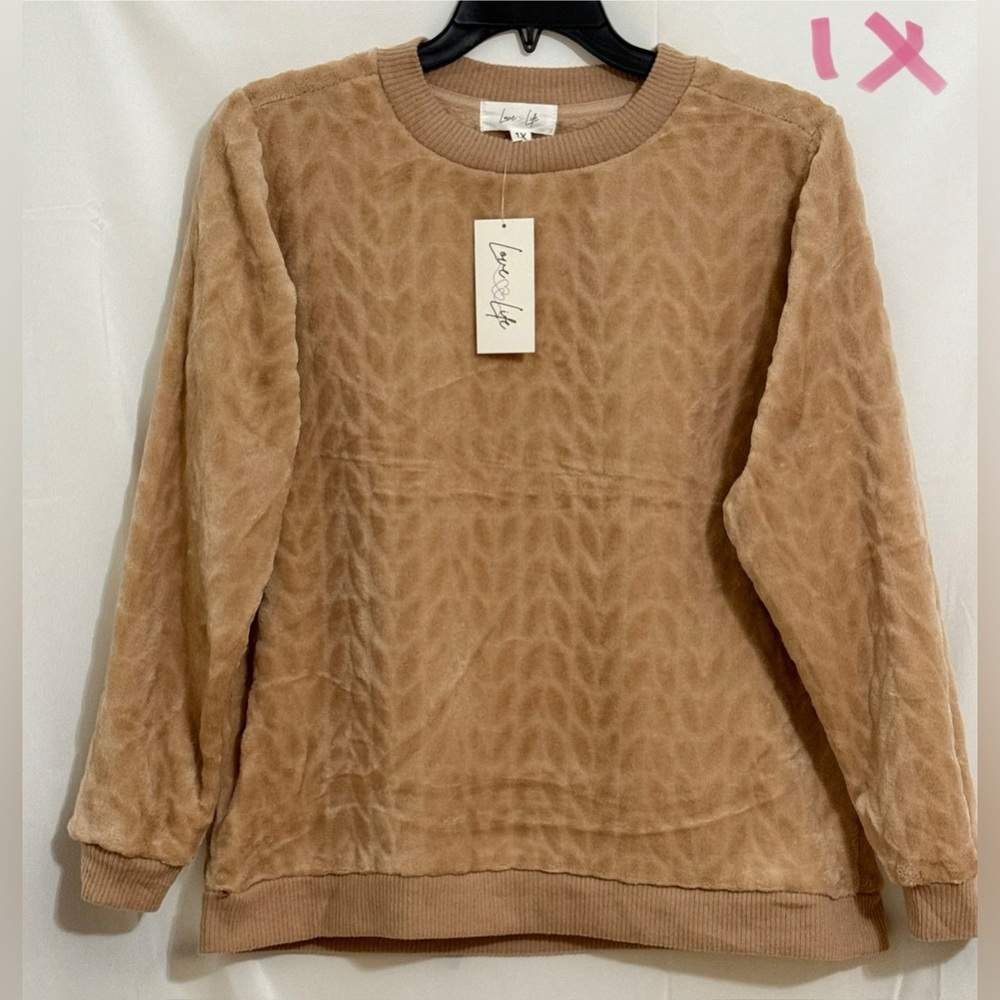 Lovely Tan Textured Sweater